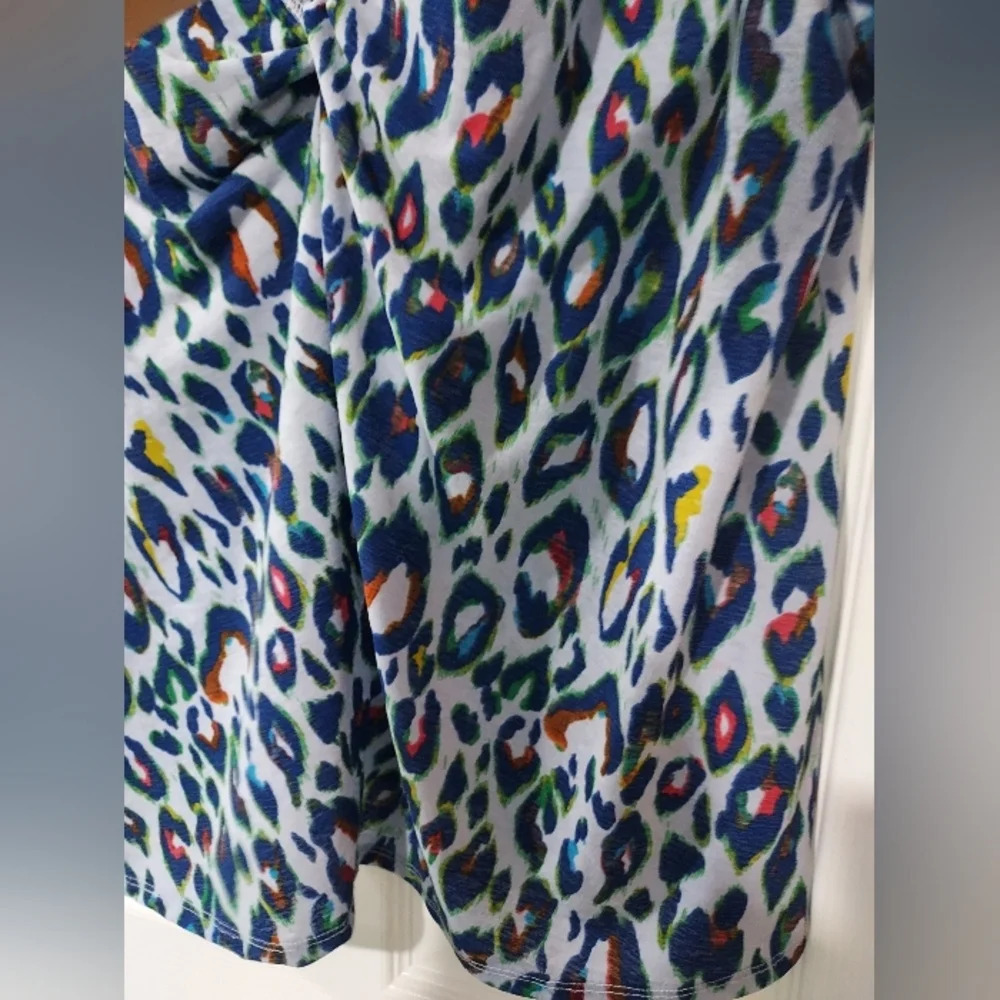 Nine West Multicolored Leopard Print Twist Front … - image 8